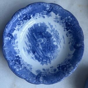 Vintage Blue Serving Bowl